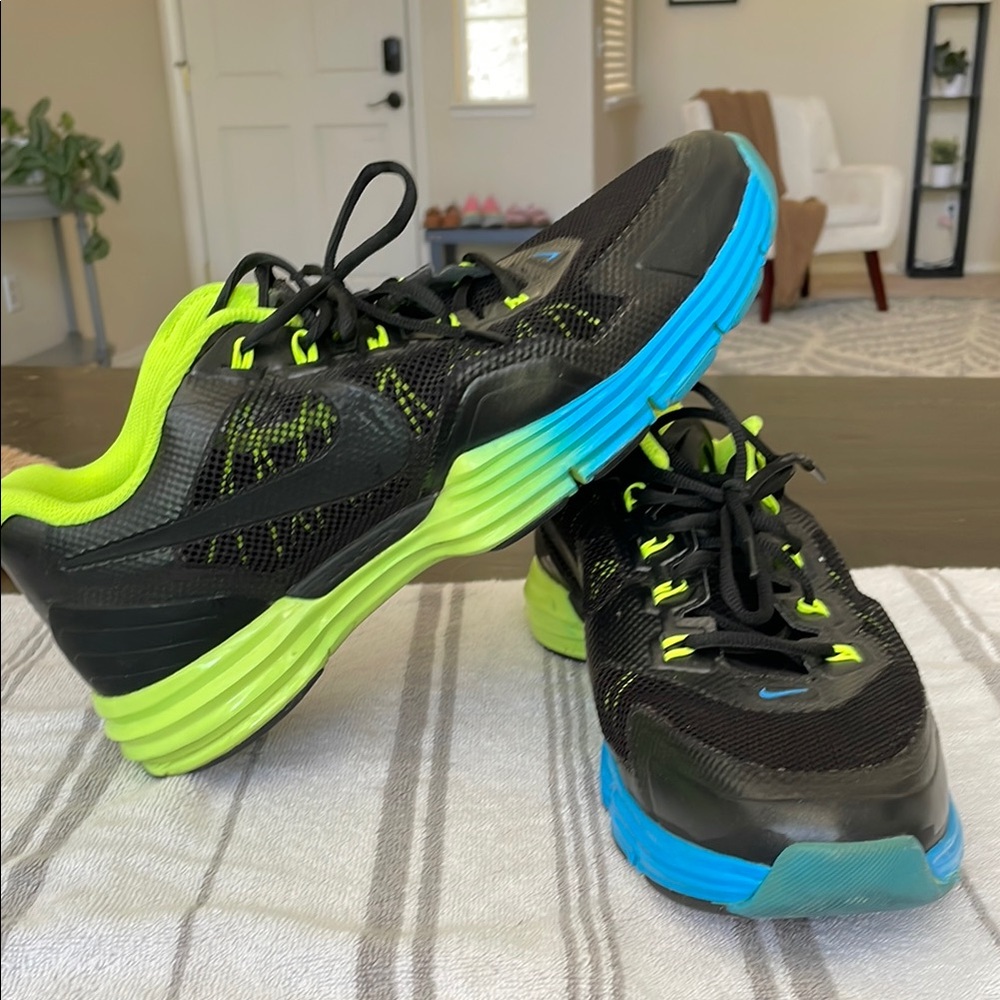 Nike Lunar TR1 Men's Sz 13 Shoe 529169-074 Black Fluorescent